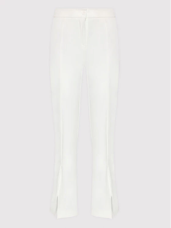 DeeZee Γυναίκες Υφασμάτινα Παντελόνια Παντελόνι υφασμάτινο Colleen SPDT0001 Λευκό Regular Fit Λευκό - Image 5