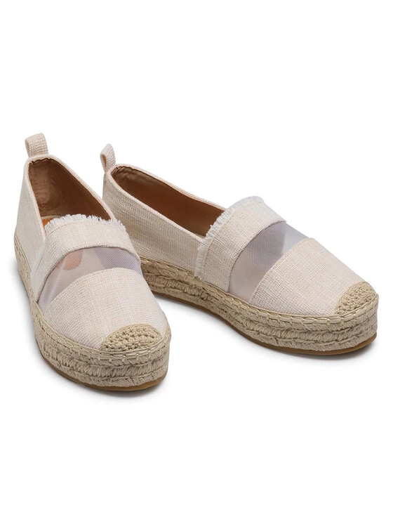 DeeZee Γυναίκες Κλειστά Παπούτσια Εσπαντρίγιες WS083102-02 Μπεζ Μπεζ - Image 5