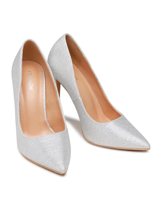 DeeZee Γυναίκες Γοβάκια Γόβες KL-9283201F Ασημί Ασημί - Image 5