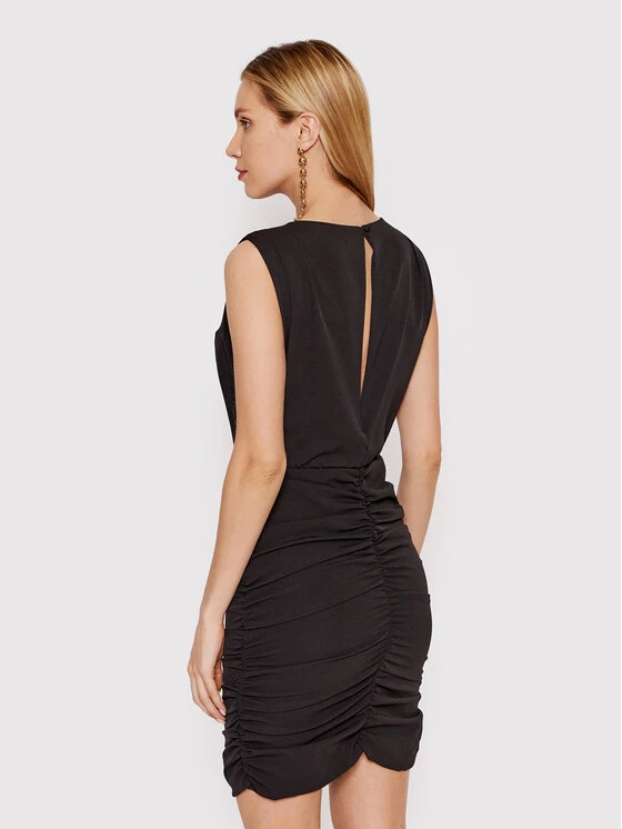 DeeZee Γυναίκες Κοκτέιλ Φορέματα Φόρεμα κοκτέιλ Entermity PLY033 Μαύρο Slim Fit Μαύρο - Image 3