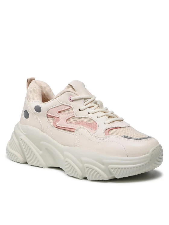 DeeZee Γυναίκες Αθλητικά WS88186-01 Μπεζ Μπεζ