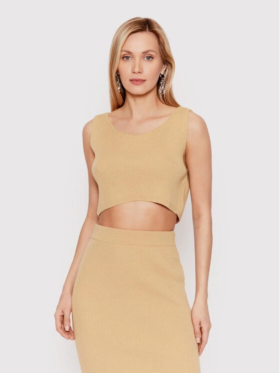 DeeZee Γυναίκες Tops Σετ τοπ και φούστα Onyx Lavish KMPD0004 Μπεζ Slim Fit Μπεζ - Image 2