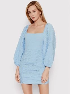 DeeZee Γυναίκες Καθημερινά Φορέματα Φόρεμα καθημερινό Gessa 12250 Μπλε Slim Fit Μπλε