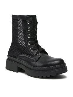 DeeZee Γυναίκες Biker Μποτάκια Ορειβατικά παπούτσια WS5680-07 Μαύρο Μαύρο