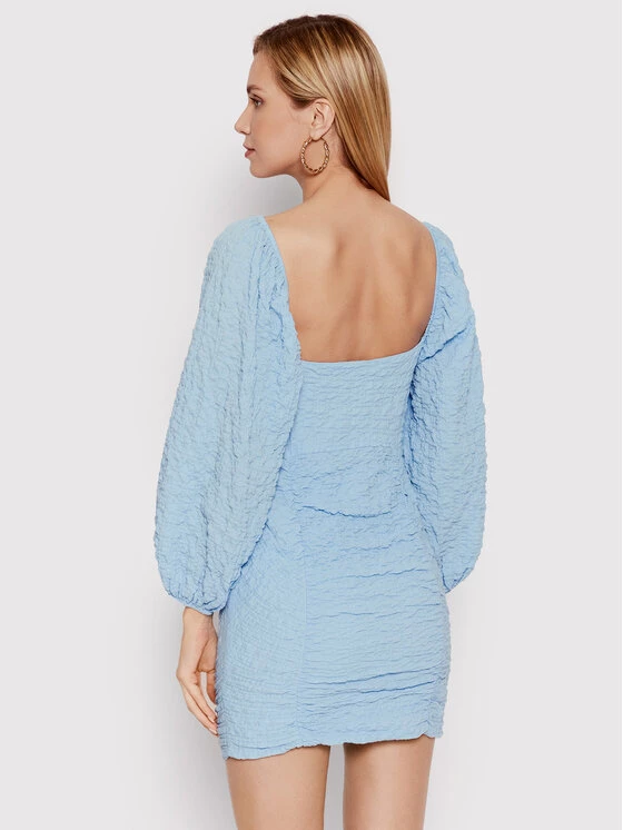 DeeZee Γυναίκες Καθημερινά Φορέματα Φόρεμα καθημερινό Gessa 12250 Μπλε Slim Fit Μπλε - Image 3