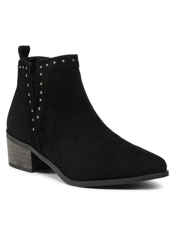 DeeZee Γυναίκες Biker Μποτάκια Μποτάκια WS19233-02 Μαύρο Μαύρο