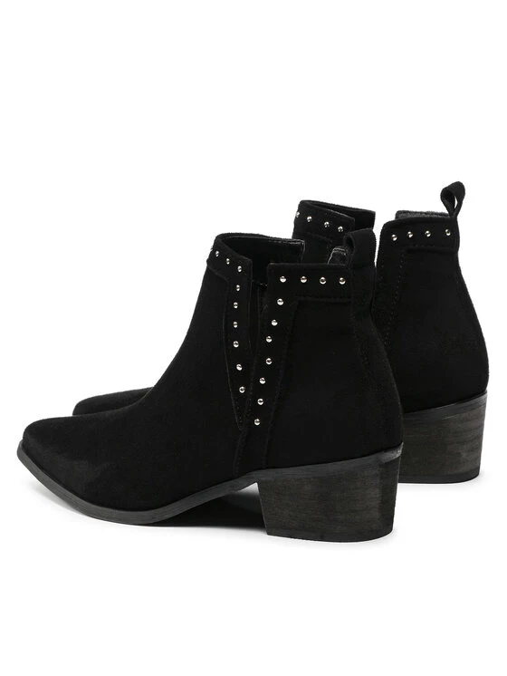 DeeZee Γυναίκες Biker Μποτάκια Μποτάκια WS19233-02 Μαύρο Μαύρο - Image 3