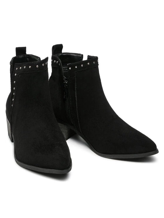 DeeZee Γυναίκες Biker Μποτάκια Μποτάκια WS19233-02 Μαύρο Μαύρο - Image 5