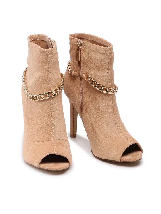 DeeZee Γυναίκες Μποτάκια LS4937-54 Μπεζ Μπεζ - Image 5
