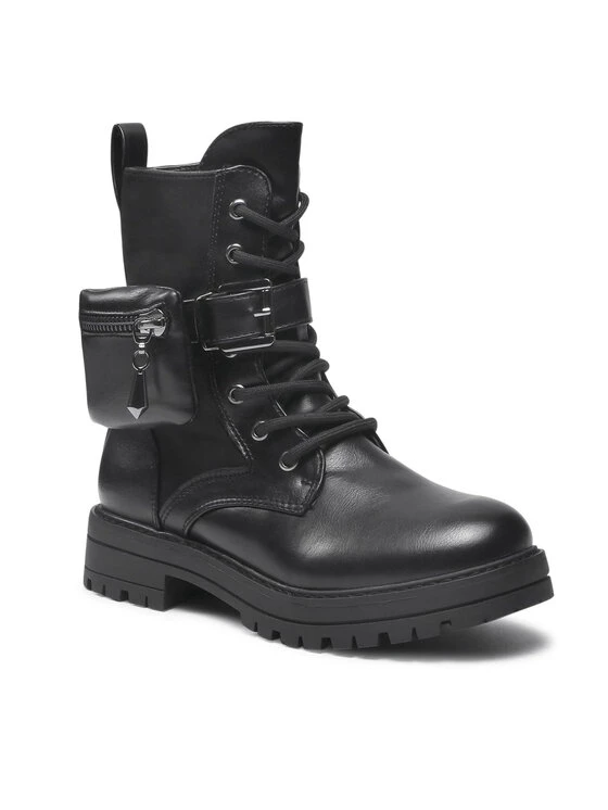 DeeZee Γυναίκες Biker Μποτάκια Ορειβατικά παπούτσια CS2922-08 Μαύρο Μαύρο