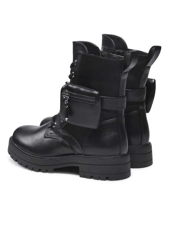 DeeZee Γυναίκες Biker Μποτάκια Ορειβατικά παπούτσια CS2922-08 Μαύρο Μαύρο - Image 3