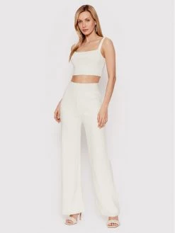 DeeZee Γυναίκες Tops Σετ τοπ και παντελόνι Pixie KMPD0007 Μπεζ Regular Fit Μπεζ