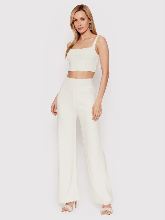 DeeZee Γυναίκες Tops Σετ τοπ και παντελόνι Pixie KMPD0007 Μπεζ Regular Fit Μπεζ