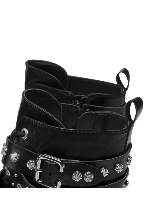 DeeZee Γυναίκες Biker Μποτάκια Μποτάκια WS110107-01 Μαύρο Μαύρο - Image 6