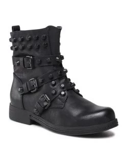 DeeZee Γυναίκες Biker Μποτάκια Μποτάκια WS2257-01 Μαύρο Μαύρο