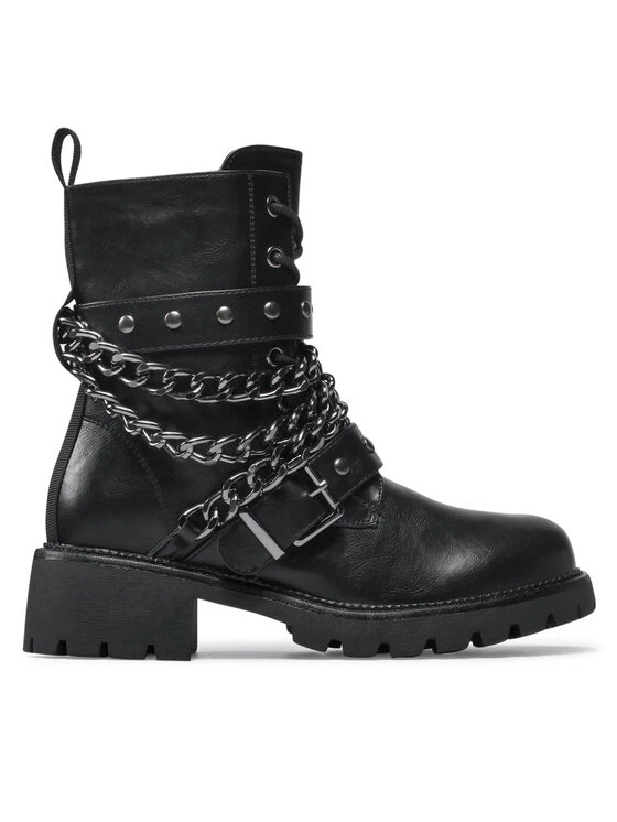 DeeZee Γυναίκες Biker Μποτάκια Ορειβατικά παπούτσια WS5029-03 Μαύρο Μαύρο - Image 2