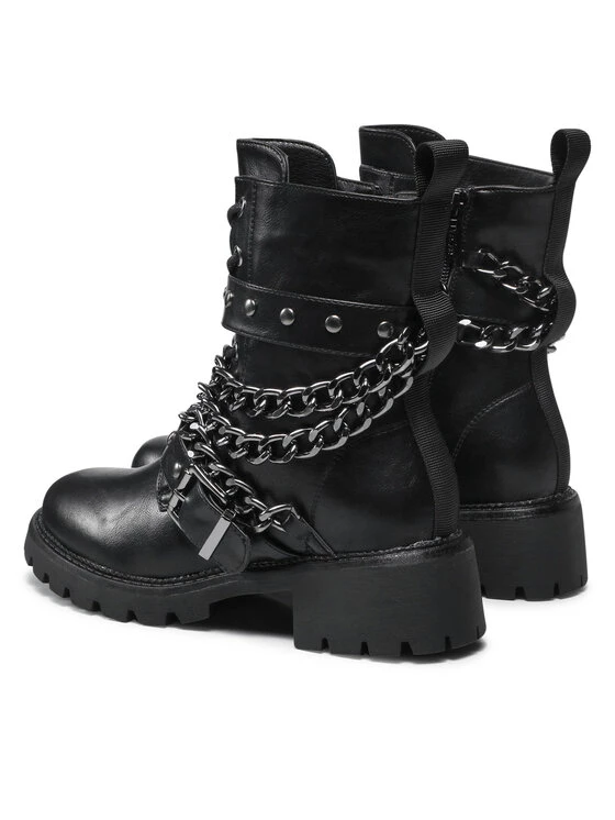 DeeZee Γυναίκες Biker Μποτάκια Ορειβατικά παπούτσια WS5029-03 Μαύρο Μαύρο - Image 3