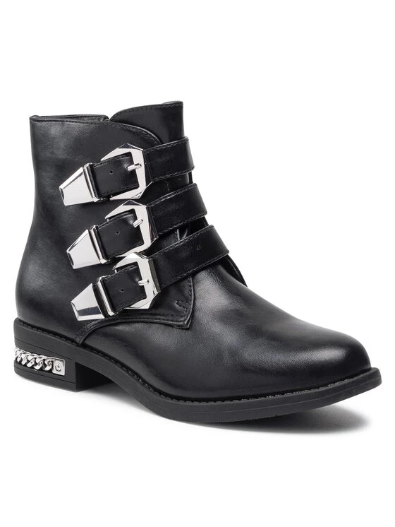 DeeZee Γυναίκες Biker Μποτάκια Μποτάκια WS5168-02 Μαύρο Μαύρο