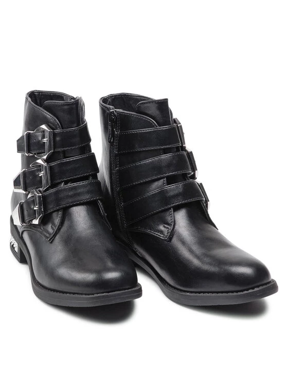 DeeZee Γυναίκες Biker Μποτάκια Μποτάκια WS5168-02 Μαύρο Μαύρο - Image 5