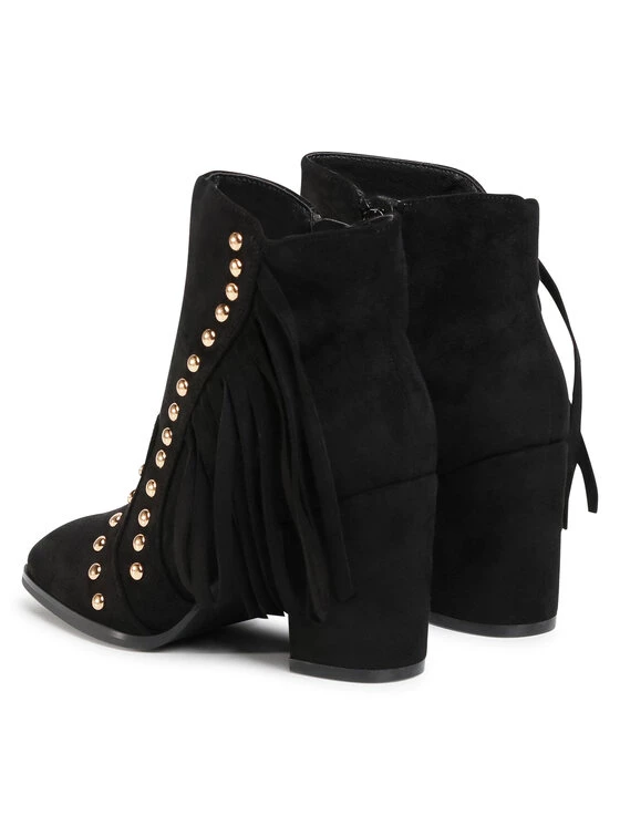 DeeZee Γυναίκες Biker Μποτάκια Μποτάκια WYL2294-1 Μαύρο Μαύρο - Image 3