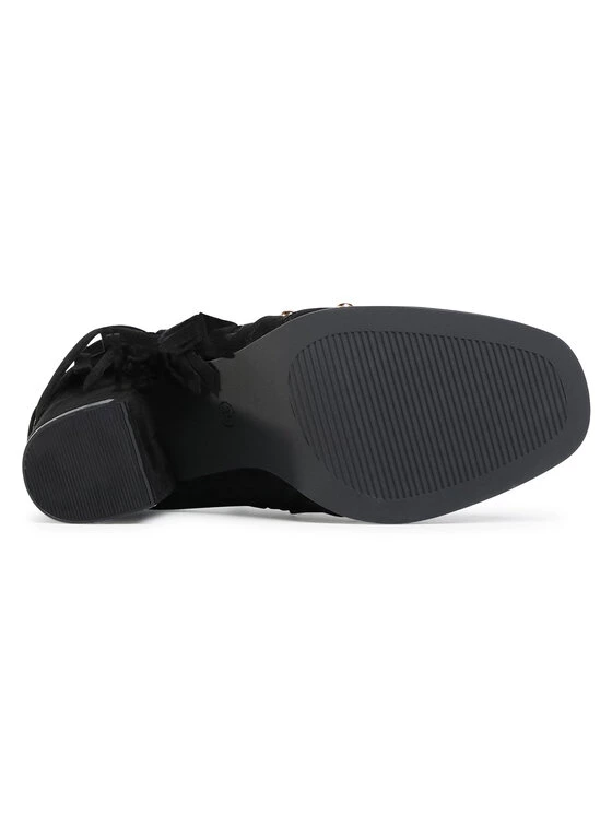 DeeZee Γυναίκες Biker Μποτάκια Μποτάκια WYL2294-1 Μαύρο Μαύρο - Image 4