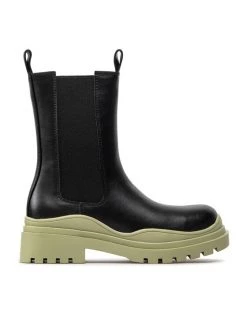 DeeZee Γυναίκες Chelsea Boots Μποτάκια με λάστιχο ZAL90152-1 Μαύρο Μαύρο