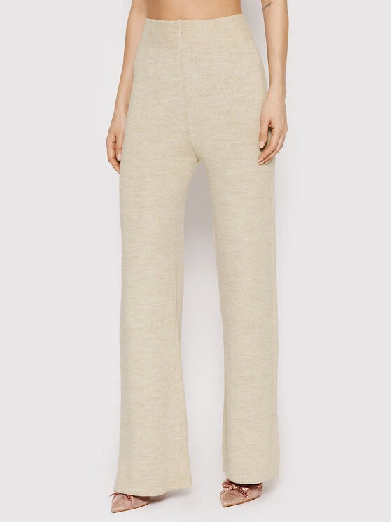 DeeZee Γυναίκες Tops Σετ μπλουζάκι και παντελόνι Pixie KMPD0007 Μπεζ Slim Fit Μπεζ - Image 5