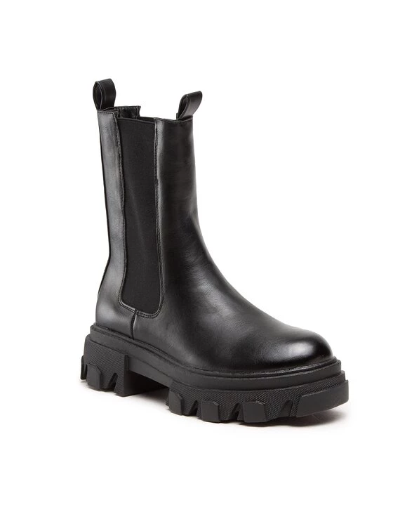 DeeZee Γυναίκες Chelsea Boots Μποτάκια με λάστιχο ZAL12901-3 Μαύρο Μαύρο