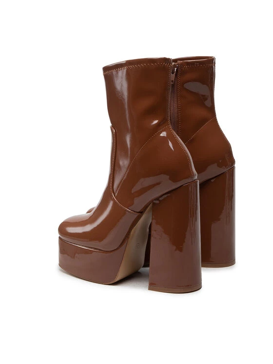 DeeZee Γυναίκες Biker Μποτάκια Μποτάκια ZALXBH220154 Καφέ Καφέ - Image 3