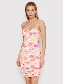 DeeZee Γυναίκες Κοκτέιλ Φορέματα Φόρεμα κοκτέιλ Sally ILF002 Ροζ Slim Fit Ροζ