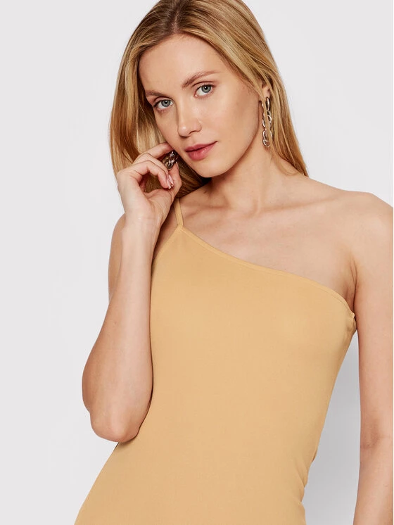 DeeZee Γυναίκες Κοκτέιλ Φορέματα Φόρεμα κοκτέιλ Ketty RN-010 Μπεζ Slim Fit Μπεζ - Image 4