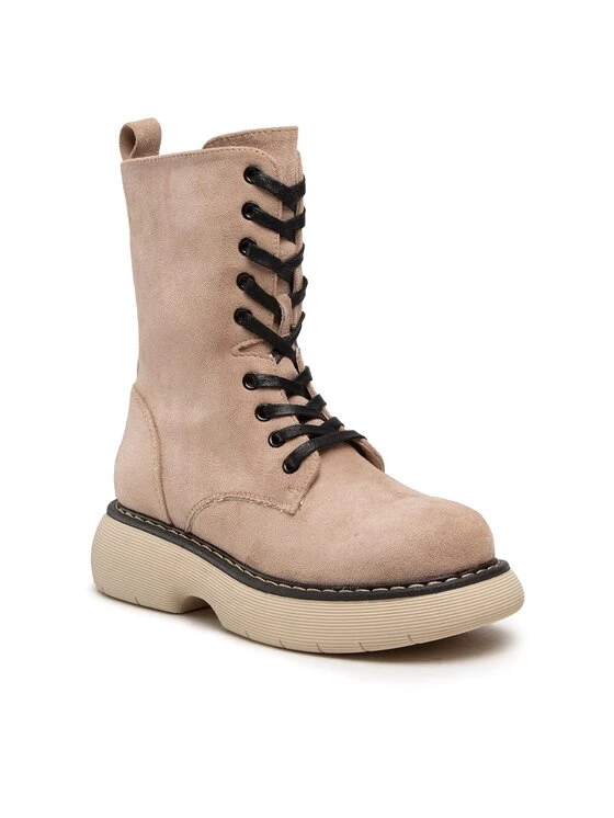 DeeZee Γυναίκες Μποτάκια ZAL90087-4 Μπεζ Μπεζ