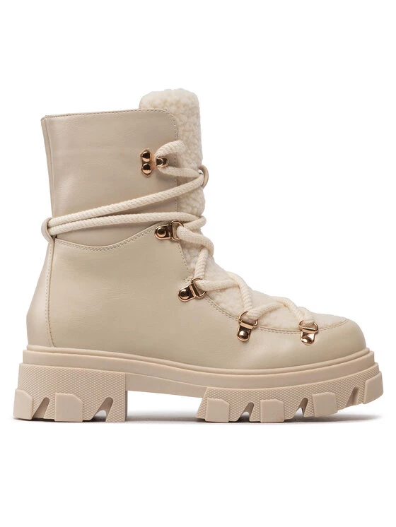 DeeZee Γυναίκες Biker Μποτάκια Μποτάκια ZALL13107-24 Μπεζ Μπεζ - Image 2