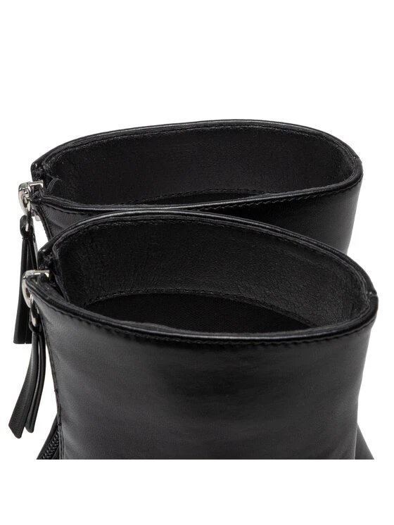 DeeZee Γυναίκες Biker Μποτάκια Μποτάκια ZALY30747-1 Μαύρο Μαύρο - Image 5