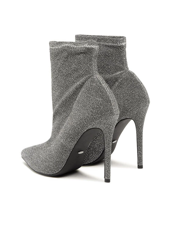 DeeZee Γυναίκες Biker Μποτάκια Μποτάκια KL-HT6933-1 Ασημί Ασημί - Image 6