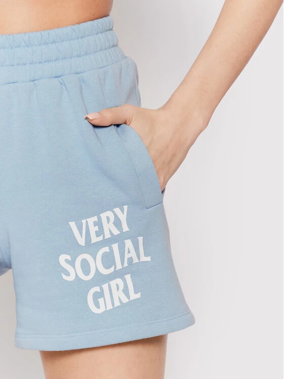 DeeZee Γυναίκες Αθλητικά Σορτς Αθλητικό σορτς Social Girl S-1090 Μπλε Regular Fit Μπλε - Image 4