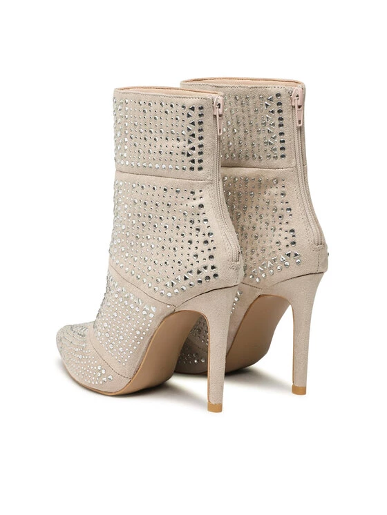 DeeZee Γυναίκες Biker Μποτάκια Μποτάκια H120403-01 Μπεζ Μπεζ - Image 3