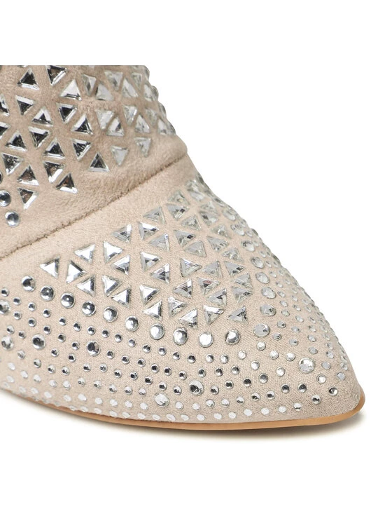 DeeZee Γυναίκες Biker Μποτάκια Μποτάκια H120403-01 Μπεζ Μπεζ - Image 6