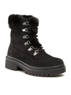 DeeZee Γυναίκες Biker Μποτάκια Ορειβατικά παπούτσια WS2001-06 Μαύρο Μαύρο