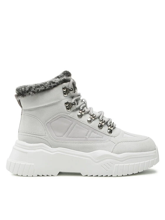 DeeZee Γυναίκες Biker Μποτάκια Μποτάκια WS2001-04 Γκρι Γκρι - Image 2