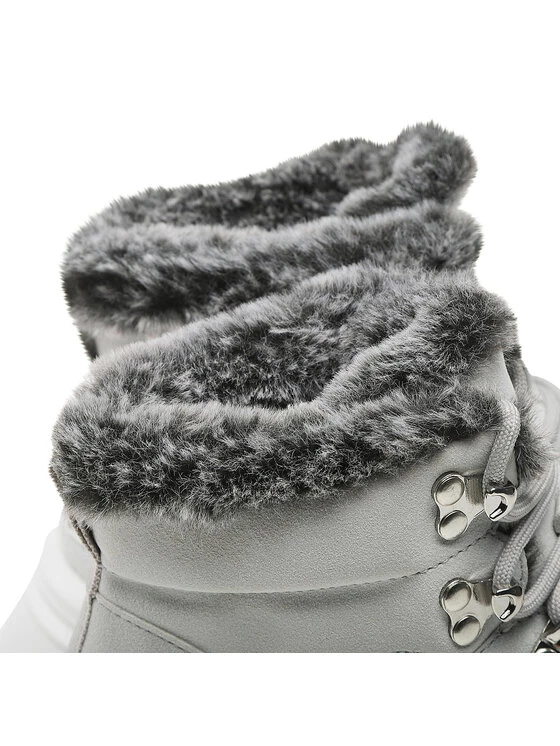 DeeZee Γυναίκες Biker Μποτάκια Μποτάκια WS2001-04 Γκρι Γκρι - Image 5