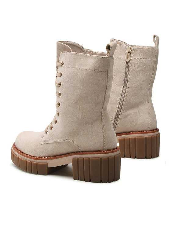 DeeZee Γυναίκες Biker Μποτάκια Μποτάκια WS5785-15 Μπεζ Μπεζ - Image 3