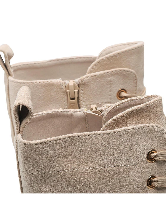 DeeZee Γυναίκες Biker Μποτάκια Μποτάκια WS5785-15 Μπεζ Μπεζ - Image 5