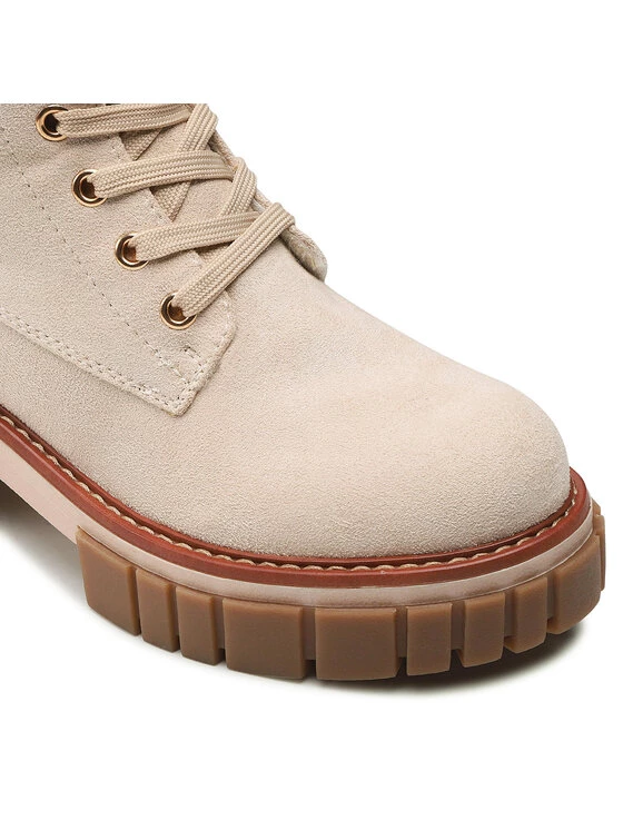 DeeZee Γυναίκες Biker Μποτάκια Μποτάκια WS5785-15 Μπεζ Μπεζ - Image 6