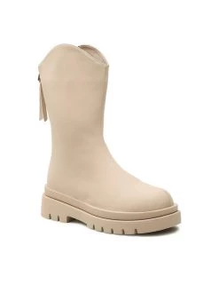 DeeZee Γυναίκες Biker Μποτάκια Μποτάκια WS2601-01 Μπεζ Μπεζ