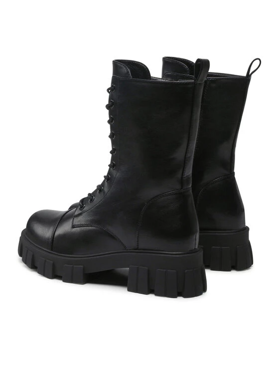 DeeZee Γυναίκες Biker Μποτάκια Ορειβατικά παπούτσια WS5585-11A Μαύρο Μαύρο - Image 3