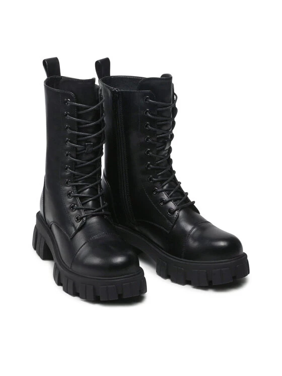 DeeZee Γυναίκες Biker Μποτάκια Ορειβατικά παπούτσια WS5585-11A Μαύρο Μαύρο - Image 5