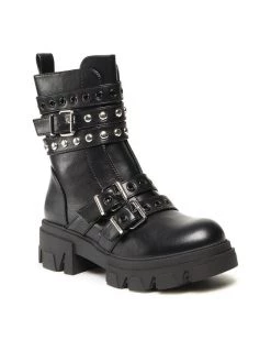 DeeZee Γυναίκες Biker Μποτάκια Μποτάκια WS5598-24 Μαύρο Μαύρο