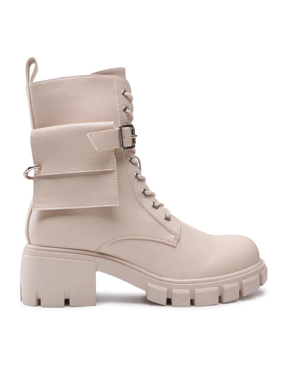 DeeZee Γυναίκες Biker Μποτάκια Ορειβατικά παπούτσια WS5575-09 Μπεζ Μπεζ - Image 2