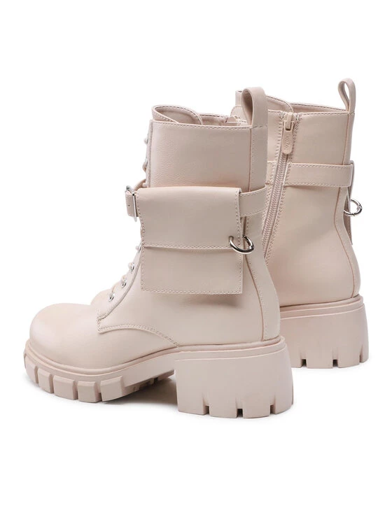 DeeZee Γυναίκες Biker Μποτάκια Ορειβατικά παπούτσια WS5575-09 Μπεζ Μπεζ - Image 3